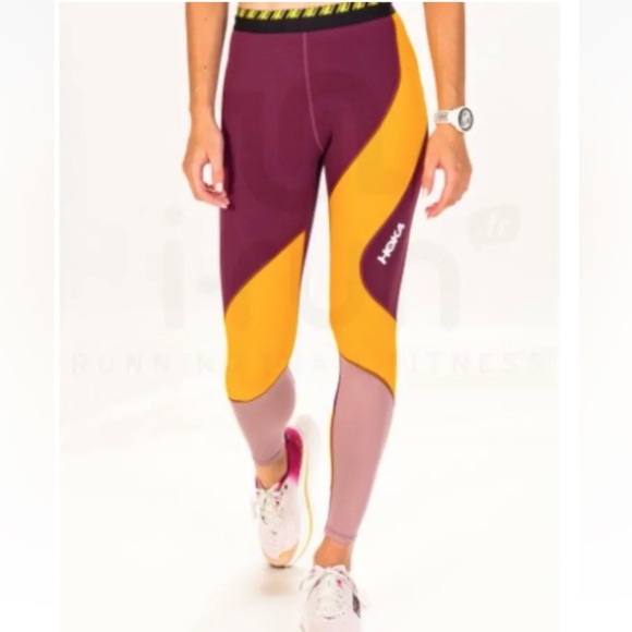Hoka One One Pants - New Hoka One One Hupana Tight Women's Grape Wine 7/8 Length leggings size XXL